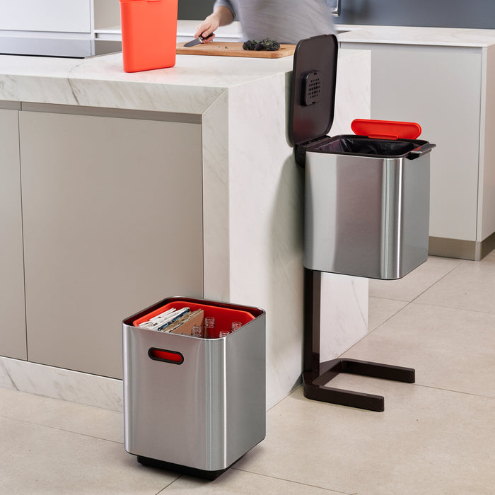 Joseph Joseph Intelligent Waste Afvalemmer Totem Compact 40 Liter (2x20 Liter)