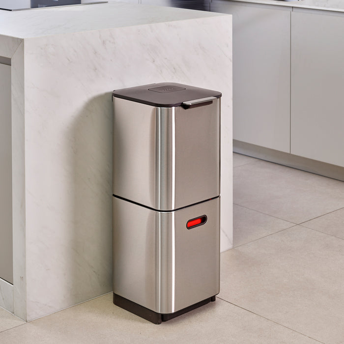 Joseph Joseph Intelligent Waste Afvalemmer Totem Compact 40 Liter (2x20 Liter)