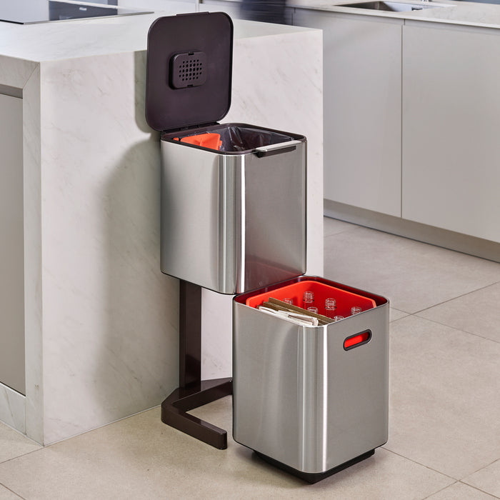 Joseph Joseph Intelligent Waste Afvalemmer Totem Compact 40 Liter (2x20 Liter)