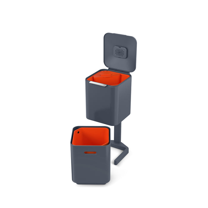 Joseph Joseph Intelligent Waste Afvalemmer Totem Compact 40 Liter (2x20 Liter)