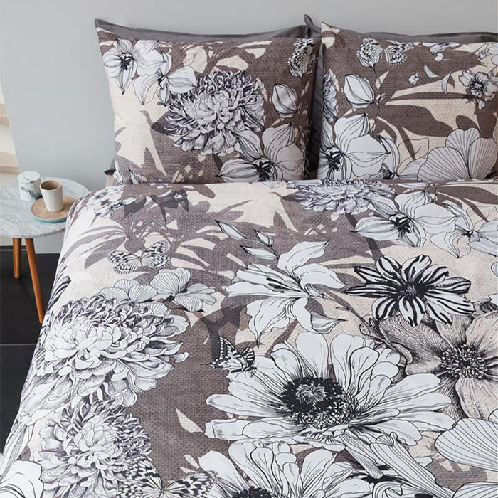 Beddinghouse Black Garden Dekbedovertrek 200 x 220 cm - Naturel