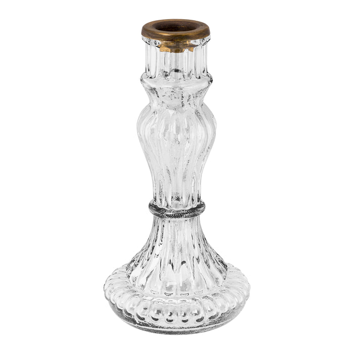 Pip Studio Glazen Kandelaar - Set van 3 - Transparant