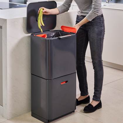 Joseph Joseph Intelligent Waste Afvalemmer Totem Max 60 Liter (30+30 Liter)