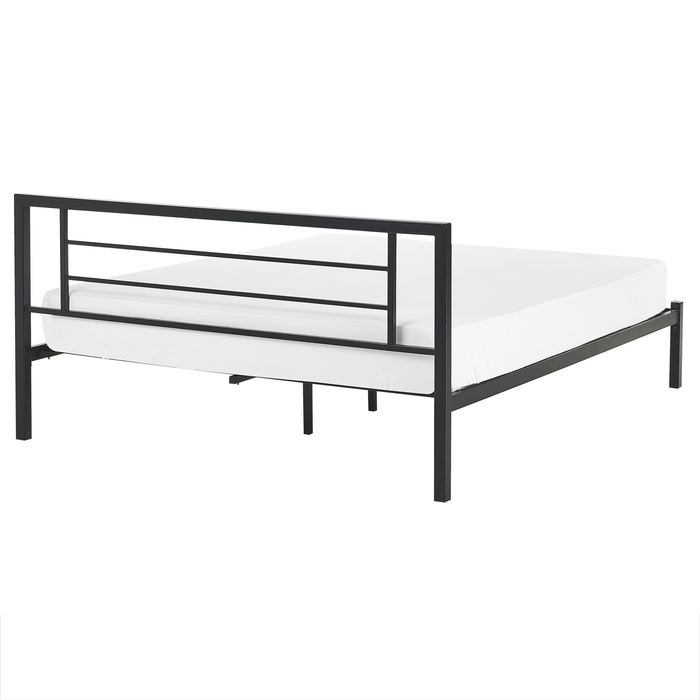 Beliani - CUSSET - Tweepersoonsbed - Zwart - 160 x 200 cm - Metaal