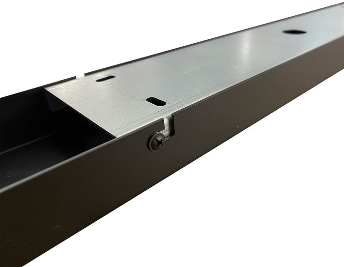 Ylumen Plafondplaat 100 x 8 cm - zonder gaten - zwart