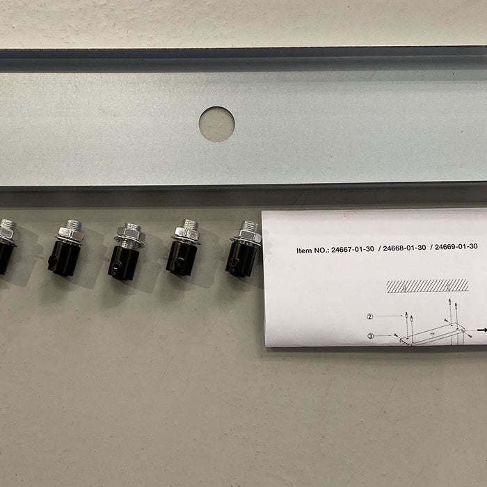 Ylumen Plafondplaat 100 x 8 cm - zonder gaten - zwart