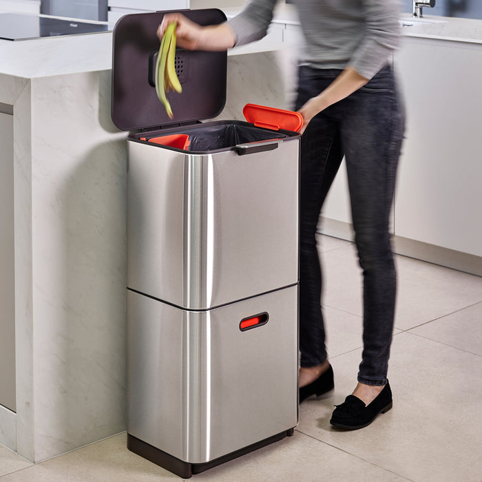 Joseph Joseph Intelligent Waste Afvalemmer Totem Max 60 Liter (30+30 Liter)