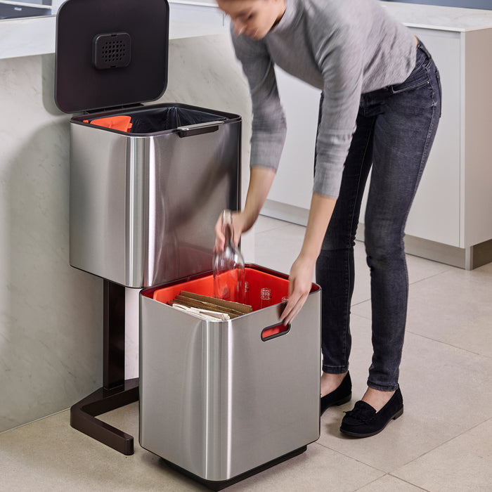 Joseph Joseph Intelligent Waste Afvalemmer Totem Max 60 Liter (30+30 Liter)