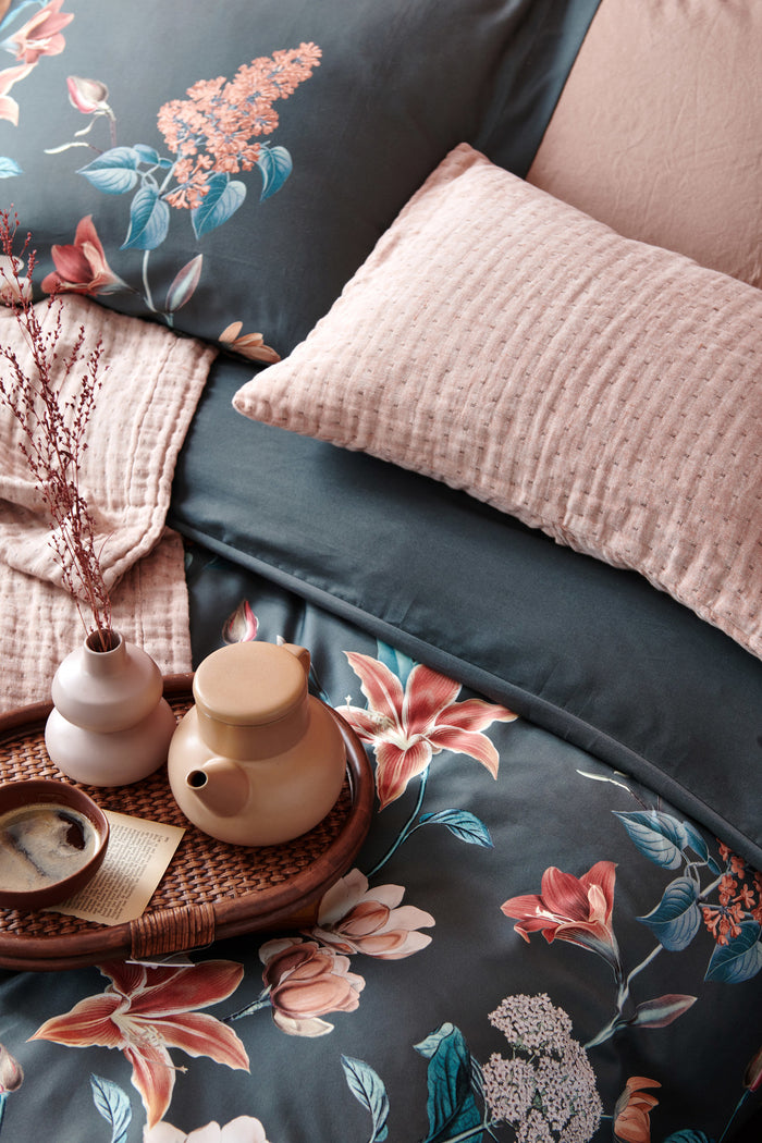 Vandyck Dekbedovertrek FINE LEAVES Earth Green 200x220 cm