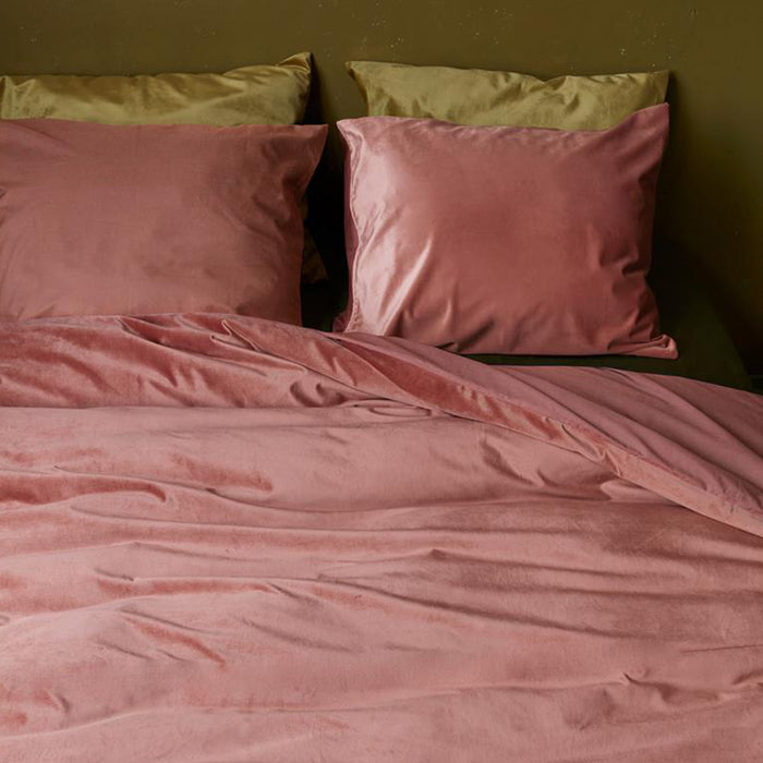 At Home by Beddinghouse Tender Dekbedovertrek 140 x 200/220 cm - Donkerroze