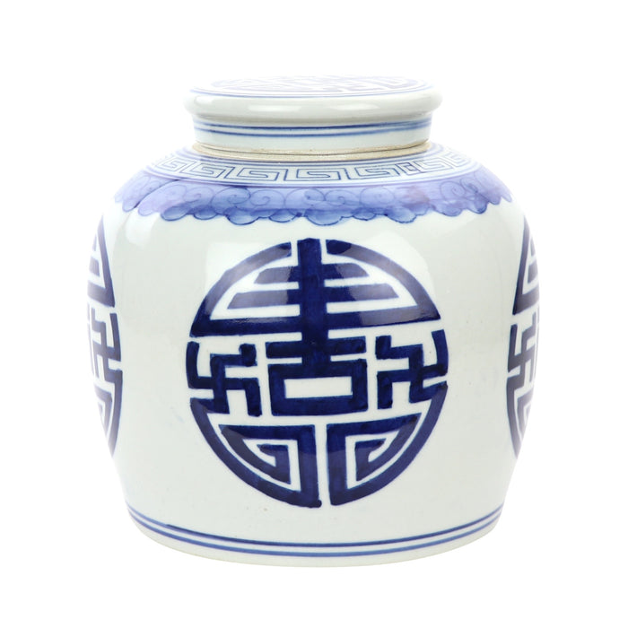 Fine Asianliving Chinese Gemberpot Blauw