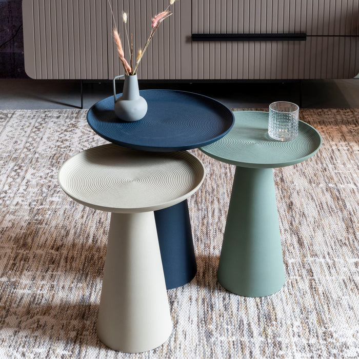 by fonQ basic Tira Bijzettafel - Groen - Ø 34,5 cm