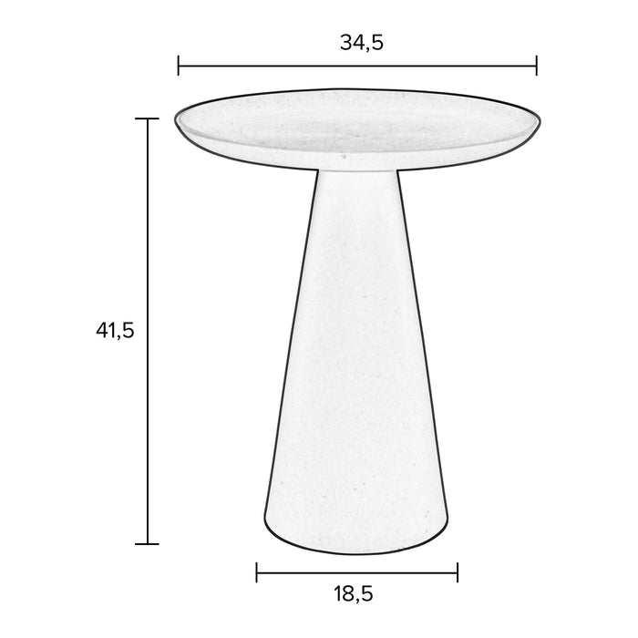 by fonQ basic Tira Bijzettafel - Groen - Ø 34,5 cm