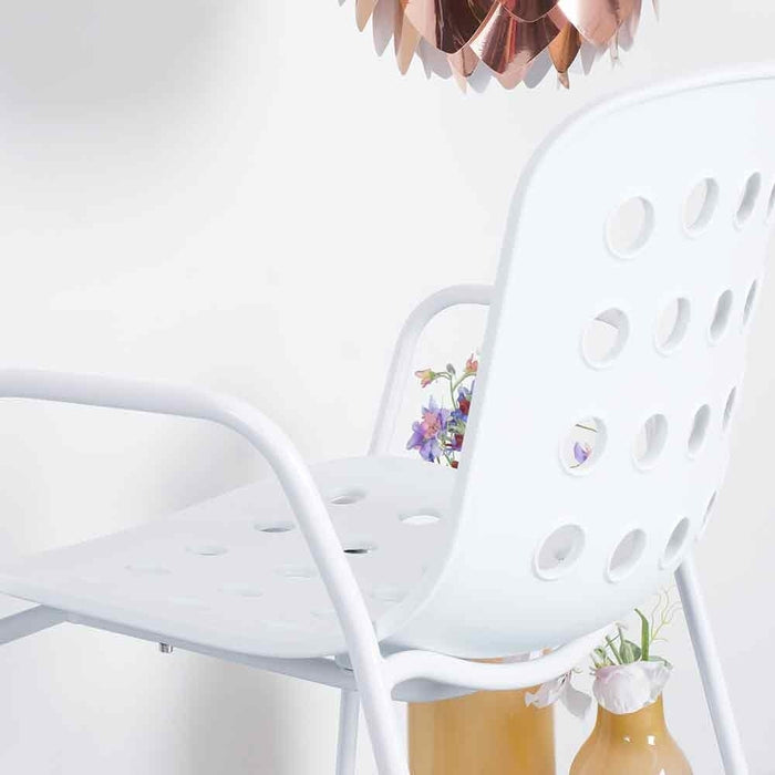 TOOU HOLI Holes tuinstoel - Met armleuningen - Wit