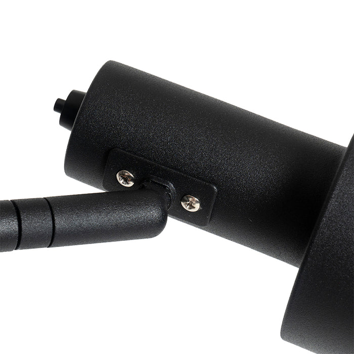 QAZQA Moderne vloerlamp zwart 2-lichts - Stijn