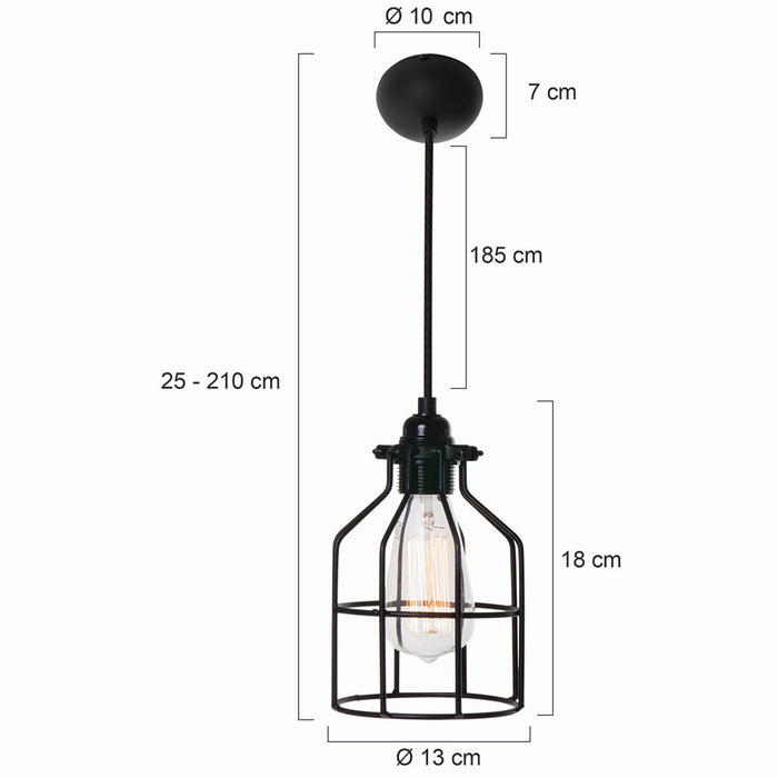 Lichtlab No. 15 Hanglamp Rood