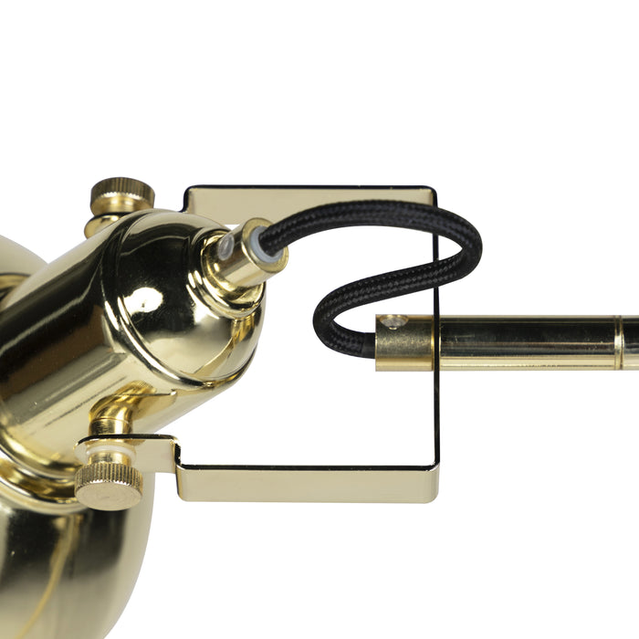 QAZQA Vloerlamp tommy - Messing - Design - L 50cm