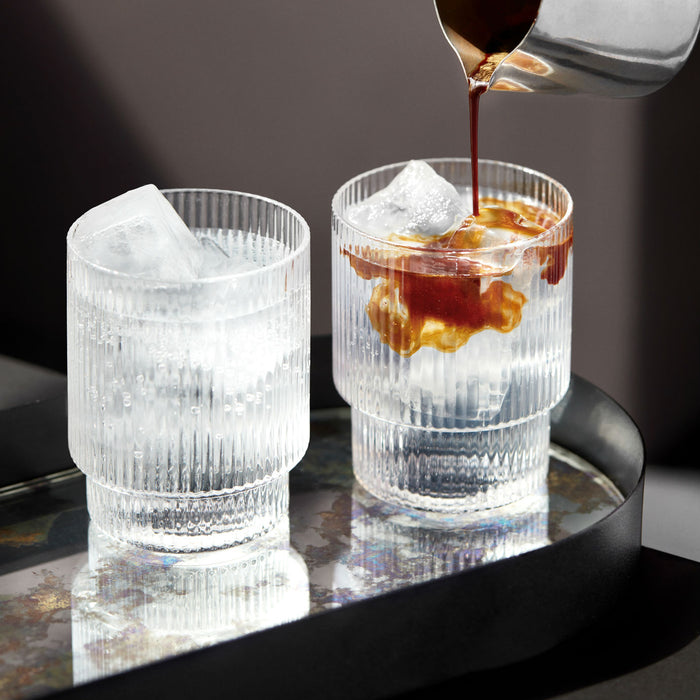 Ferm Living Ripple Drinkglazen Set van 4 - Clear
