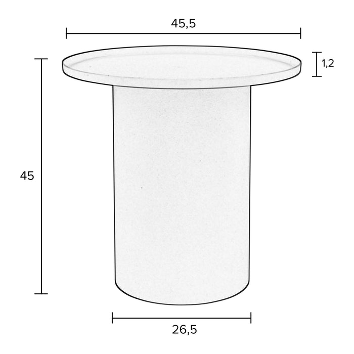 by fonQ basic Amalie Bijzettafel - Wit
