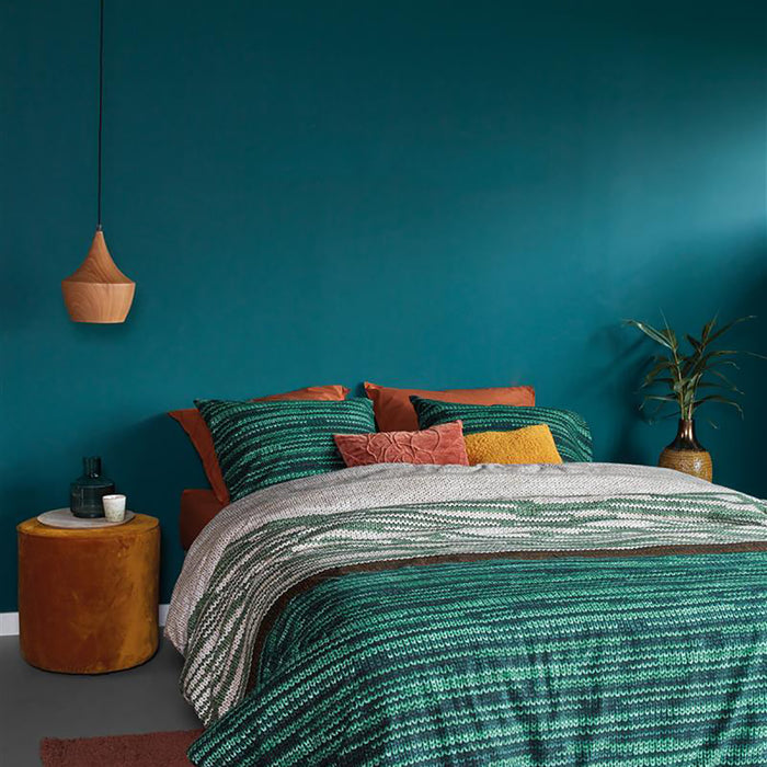 Beddinghouse Fardau Dekbedovertrek 140 x 220 cm - Groen