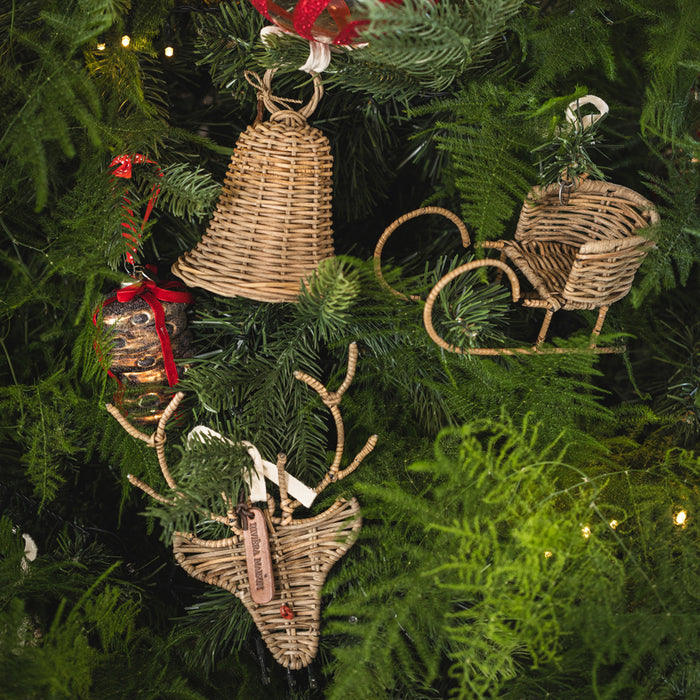 Riviera Maison Rustic Rattan Rudolph Ornament 12x4x18
