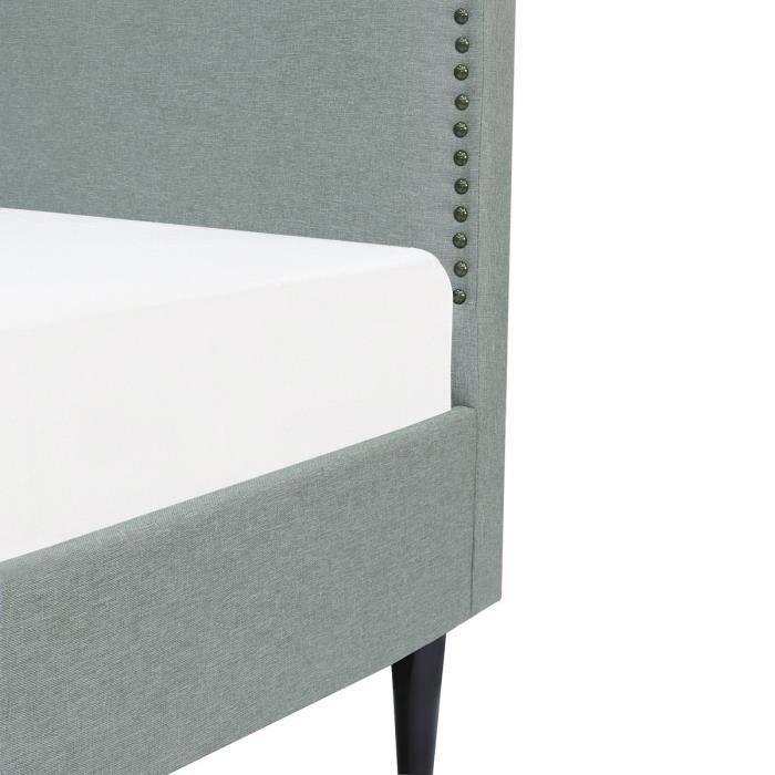 Cstore Klassiek volwassen bed - Lichtgrijze stof - 160 x 200 cm