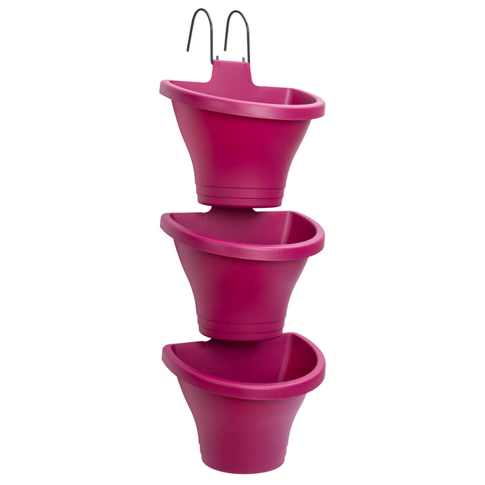 Elho Corsica Verticale Tuin 3-delig Roze