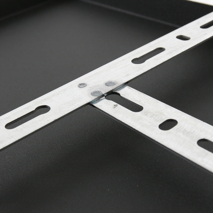 Ylumen Plafondplaat 100 x 25 cm - zonder gaten - zwart