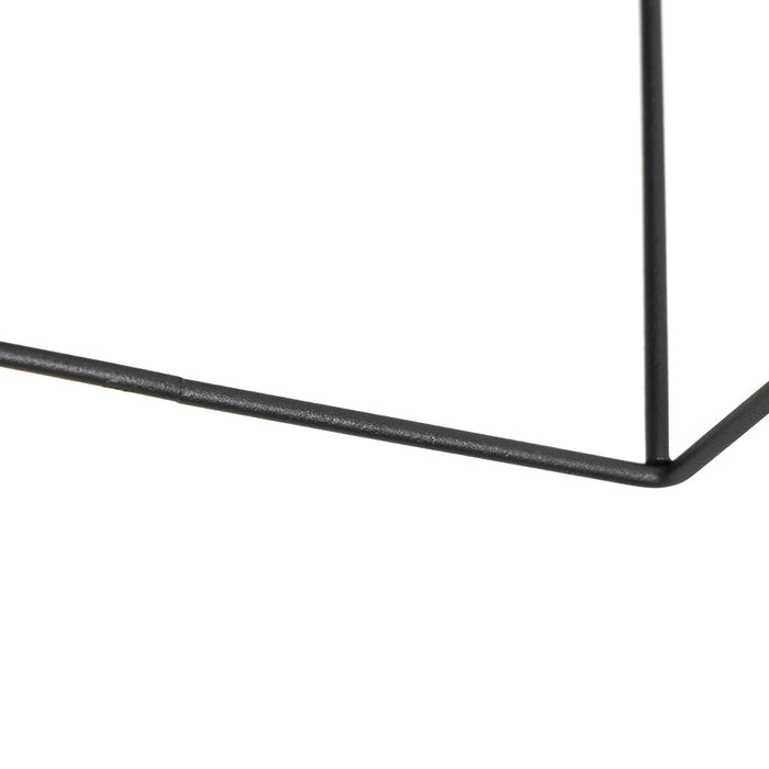 QAZQA Minimalistische plafondlamp zwart met goud - Kodi