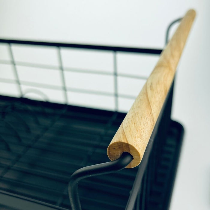 Orange85 Afdruiprek Met Opvangbak Zwart IJzer