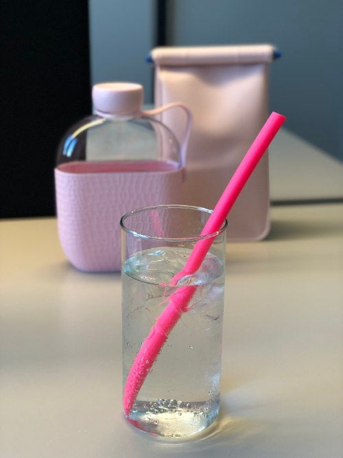 HIP - Squeaky Clean Rietje, Set van 3 Stuks, Roze - HIP