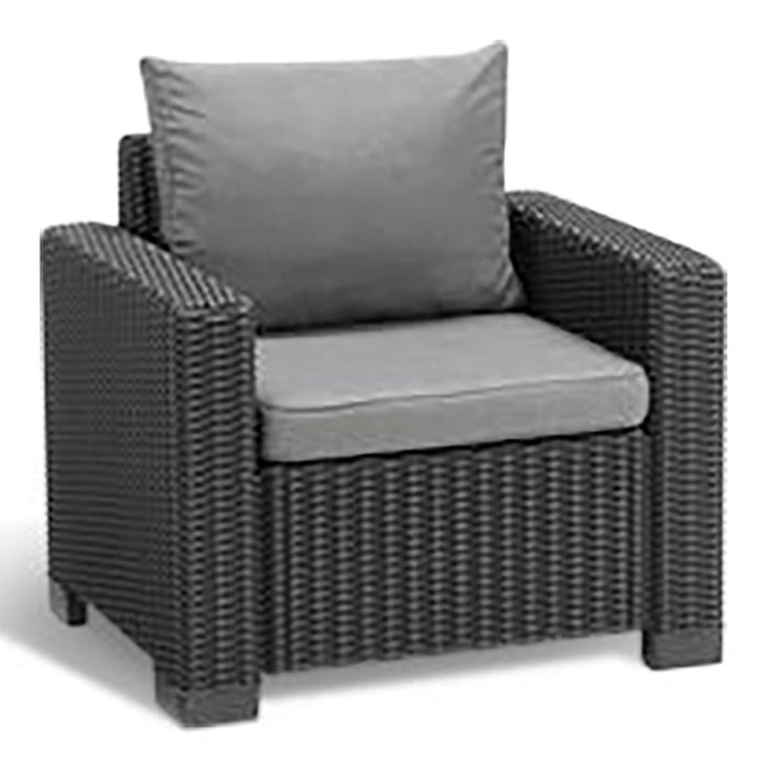 Allibert Tuinstoel California grafiet 2 st 231561