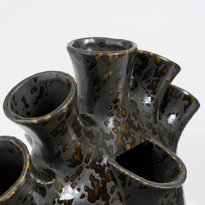 Mica Decorations Saul Tulpenvaas - L26 x B14 x H30,5 cm - Zwart