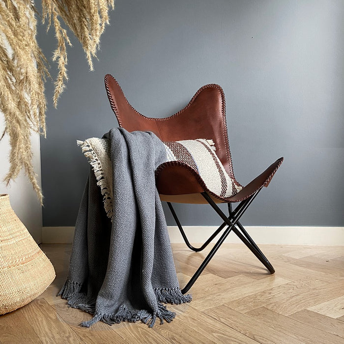 Malagoon Katoenen Plaid - Agate Grey