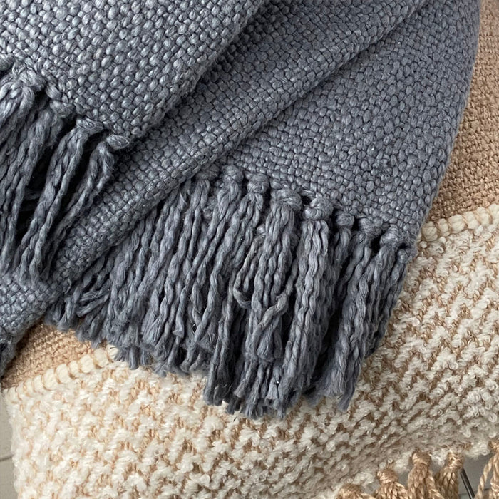 Malagoon Katoenen Plaid - Agate Grey