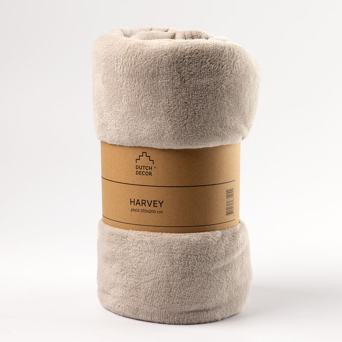 Dutch Decor plaid HARVEY - 150x200 cm Pumice Stone