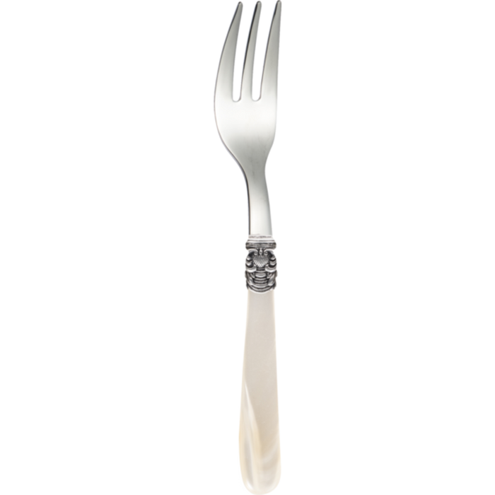 Eme Gebaksvork Mona Lisa 15.1 cm 18|10 Offwhite Zilver 6 stuks