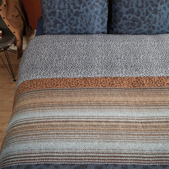 Beddinghouse Feis Dekbedovertrek 200 x 220 cm - Blauw