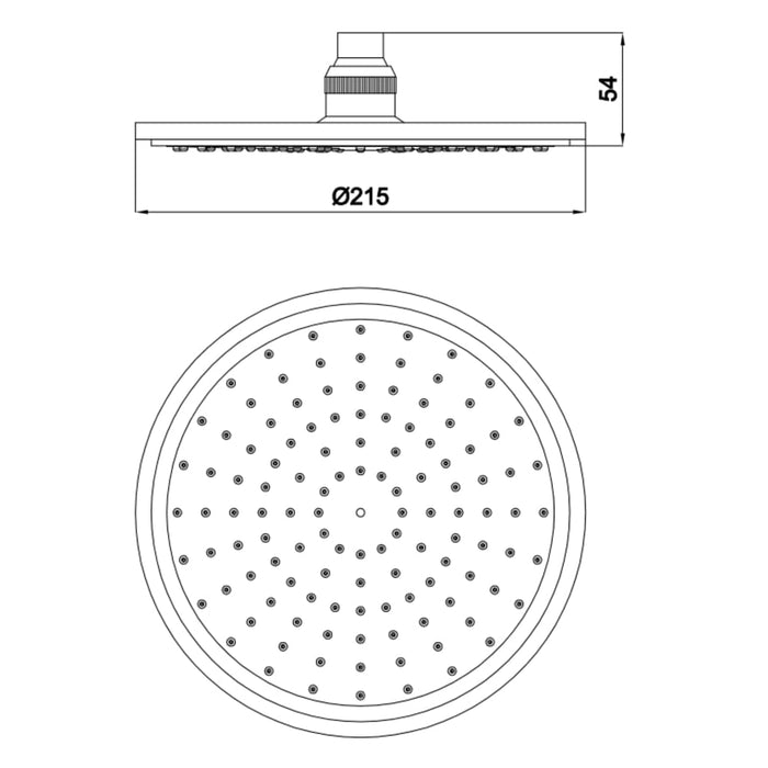 SCHÜTTE Douchekop MADURA chroom
