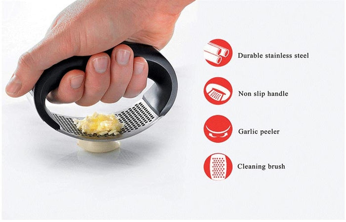 Garlic Press Boxring - Knoflookpers - RVS - HKS
