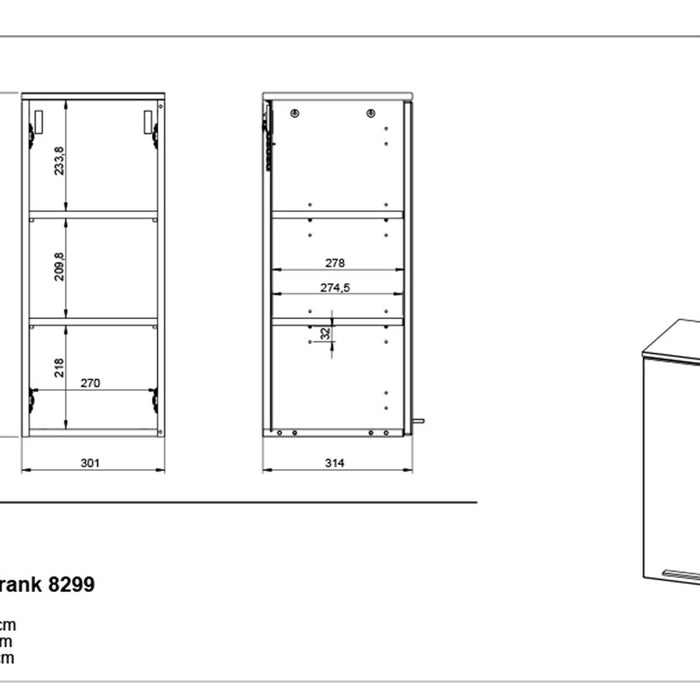 Germania Arvada Wand Badkamerkast