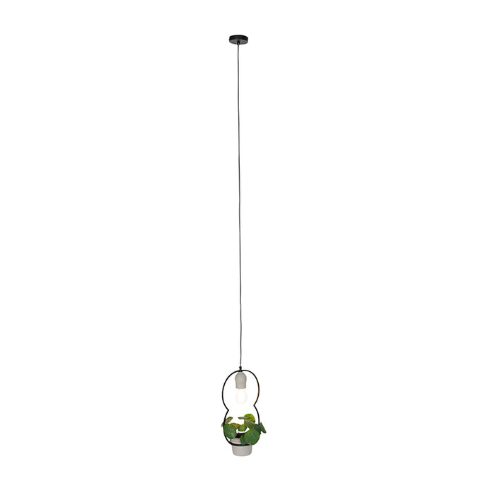 QAZQA Hanglamp fauna - Grijs - Landelijk - L 230mm