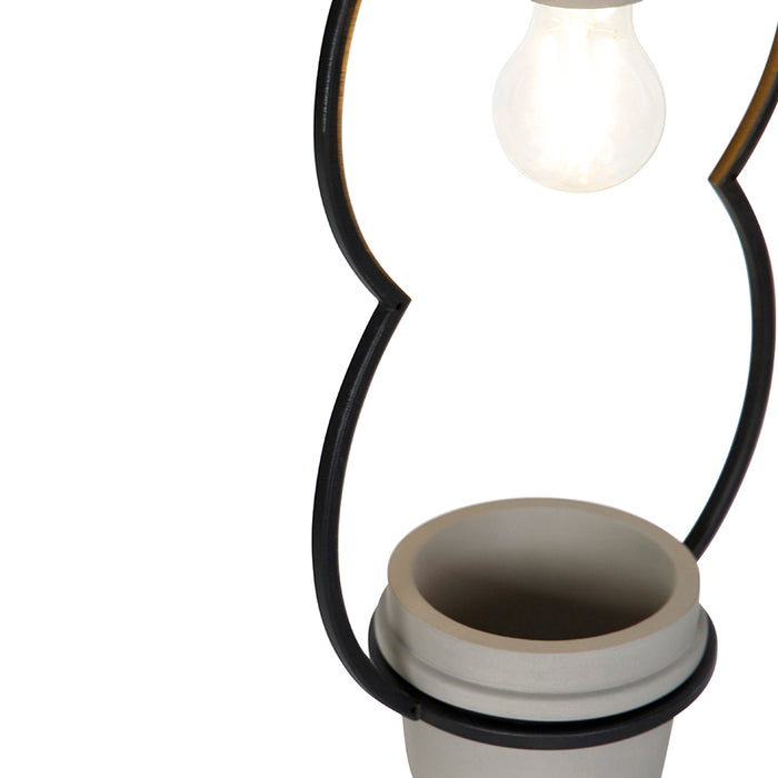 QAZQA Hanglamp fauna - Grijs - Landelijk - L 230mm