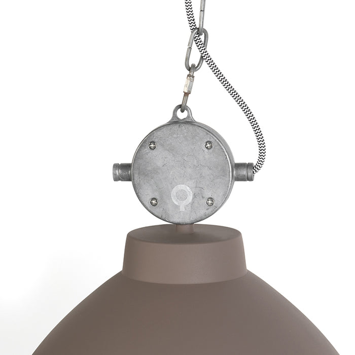 QAZQA Set van 2 industriële hanglampen bruin - Anterio 38