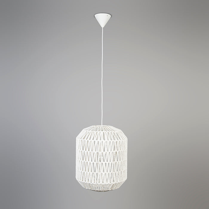QAZQA Hanglamp lina - Wit - Design - D 400mm