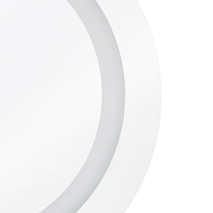 Beliani - SELUNE - LED-spiegel - Zilver - Synthetisch materiaal