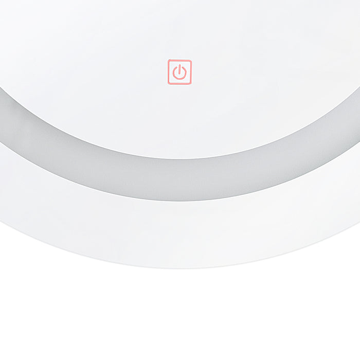 Beliani - SELUNE - LED-spiegel - Zilver - Synthetisch materiaal