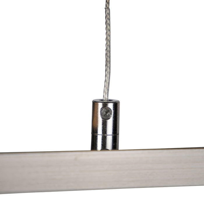 QAZQA LED Hanglamp Riley - Staal - Modern - L 1000mm