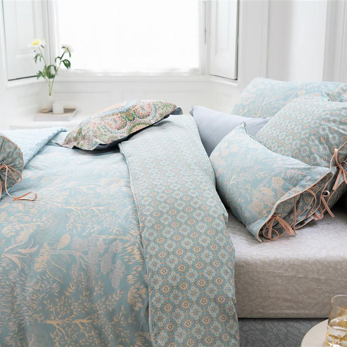 Pip Studio Origami Tree Dekbedovertrek 200 x 200/220 cm - Lichtblauw