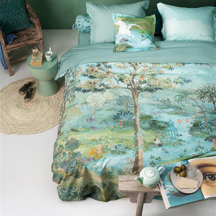 Pip Studio Paradise Dekbedovertrek 200 x 200/220 cm - Groen